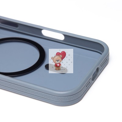 Чехол-накладка для Apple iPhone 16 Pro (серый) - SM026 SafeMag