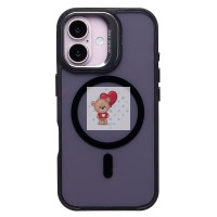 Чехол-накладка для Apple iPhone 16 (черный) - SM026 SafeMag