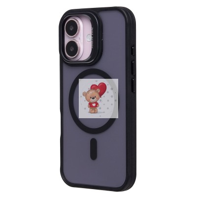 Чехол-накладка для Apple iPhone 16 (черный) - SM026 SafeMag