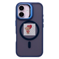 Чехол-накладка для Apple iPhone 16 (темно-синий) - SM026 SafeMag