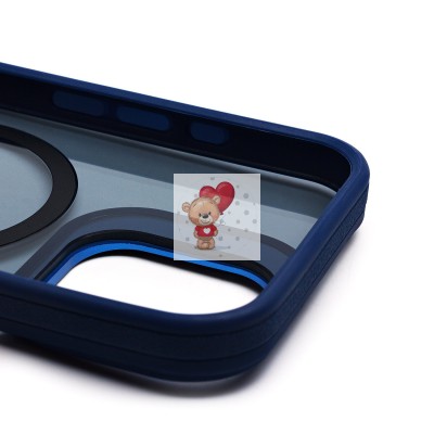 Чехол-накладка для Apple iPhone 16 (темно-синий) - SM026 SafeMag