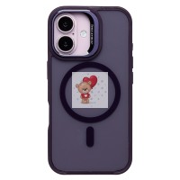 Чехол-накладка для Apple iPhone 16 (темно-фиолетовый) - SM026 SafeMag Чехол-накладка для Apple iPhone 16 (темно-фиолетовый) - SM026 SafeMag