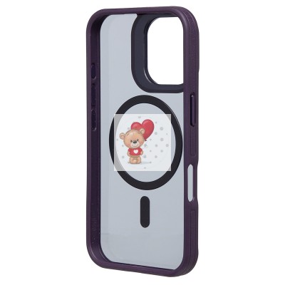 Чехол-накладка для Apple iPhone 16 (темно-фиолетовый) - SM026 SafeMag