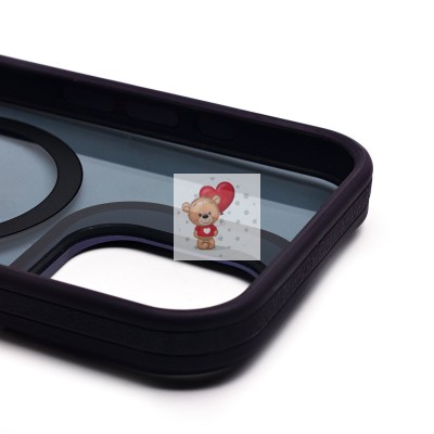 Чехол-накладка для Apple iPhone 16 (темно-фиолетовый) - SM026 SafeMag