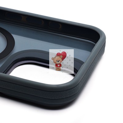 Чехол-накладка для Apple iPhone 16 (серый) - SM026 SafeMag