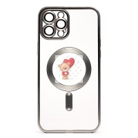 Чехол-накладка для Apple iPhone 12 Pro Max (серебяный) - SM027 SafeMag Чехол-накладка для Apple iPhone 12 Pro Max (серебяный) - SM027 SafeMag