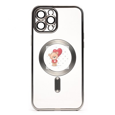 Чехол-накладка для Apple iPhone 12 Pro Max (серебяный) - SM027 SafeMag Чехол-накладка для Apple iPhone 12 Pro Max (серебяный) - SM027 SafeMag