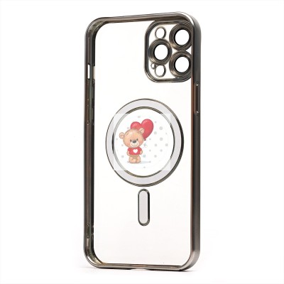 Чехол-накладка для Apple iPhone 12 Pro Max (серебяный) - SM027 SafeMag