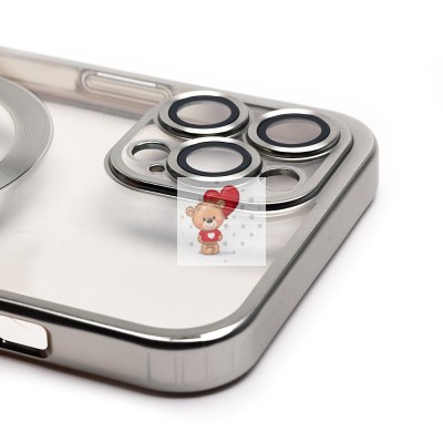 Чехол-накладка для Apple iPhone 12 Pro Max (серебяный) - SM027 SafeMag