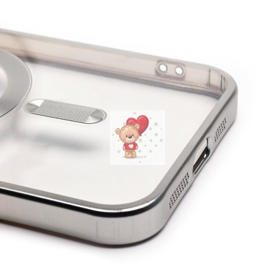 Чехол-накладка для Apple iPhone 12 Pro Max (серебяный) - SM027 SafeMag