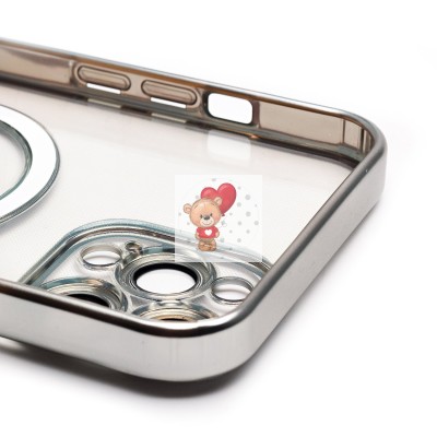 Чехол-накладка для Apple iPhone 12 Pro Max (серебяный) - SM027 SafeMag