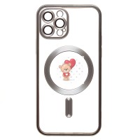 Чехол-накладка для Apple iPhone 12 Pro (серебяный) - SM027 SafeMag