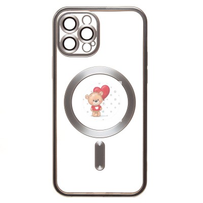 Чехол-накладка для Apple iPhone 12 Pro (серебяный) - SM027 SafeMag