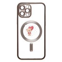 Чехол-накладка для Apple iPhone 12 Pro (титановый) - SM027 SafeMag Чехол-накладка для Apple iPhone 12 Pro (титановый) - SM027 SafeMag