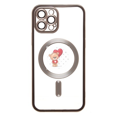 Чехол-накладка для Apple iPhone 12 Pro (титановый) - SM027 SafeMag