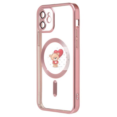 Чехол-накладка для Apple iPhone 12 (розовый) - SM027 SafeMag Чехол-накладка для Apple iPhone 12 (розовый) - SM027 SafeMag