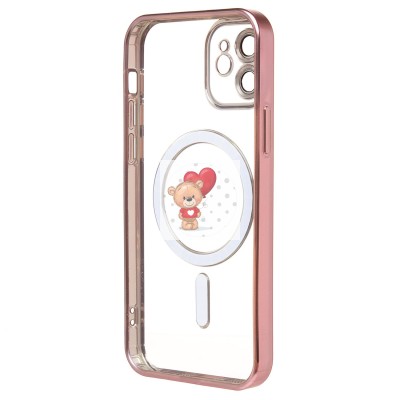 Чехол-накладка для Apple iPhone 12 (розовый) - SM027 SafeMag Чехол-накладка для Apple iPhone 12 (розовый) - SM027 SafeMag