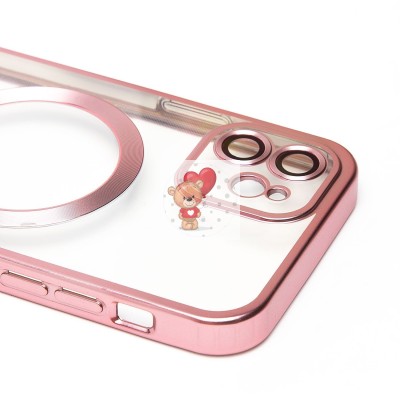 Чехол-накладка для Apple iPhone 12 (розовый) - SM027 SafeMag Чехол-накладка для Apple iPhone 12 (розовый) - SM027 SafeMag