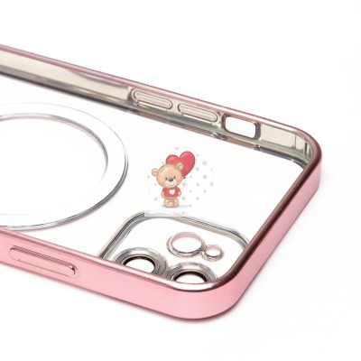 Чехол-накладка для Apple iPhone 12 (розовый) - SM027 SafeMag Чехол-накладка для Apple iPhone 12 (розовый) - SM027 SafeMag