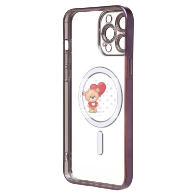 Чехол-накладка для Apple iPhone 13 Pro Max (темно-фиолетовый) - SM027 SafeMag