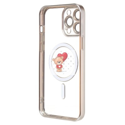 Чехол-накладка для Apple iPhone 13 Pro Max (серебяный) - SM027 SafeMag