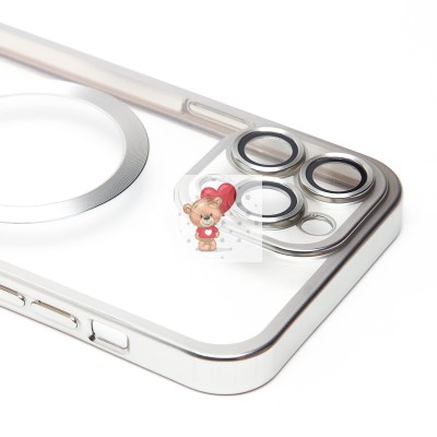 Чехол-накладка для Apple iPhone 13 Pro Max (серебяный) - SM027 SafeMag