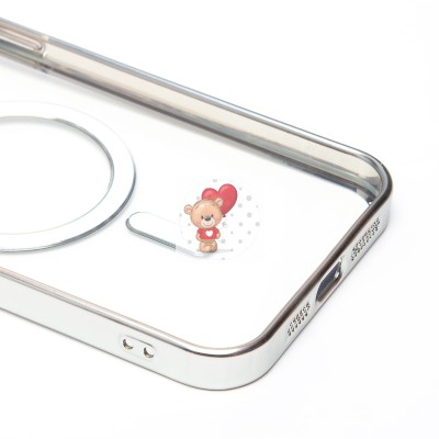 Чехол-накладка для Apple iPhone 13 Pro Max (серебяный) - SM027 SafeMag