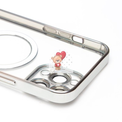 Чехол-накладка для Apple iPhone 13 Pro Max (серебяный) - SM027 SafeMag
