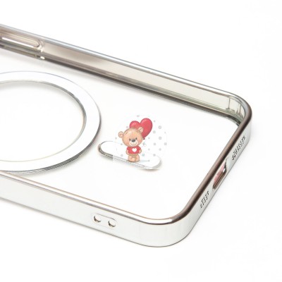 Чехол-накладка для Apple iPhone 13 Pro (серебяный) - SM027 SafeMag Чехол-накладка для Apple iPhone 13 Pro (серебяный) - SM027 SafeMag