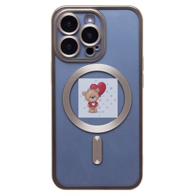 Чехол-накладка для Apple iPhone 13 Pro (титановый) - SM027 SafeMag Чехол-накладка для Apple iPhone 13 Pro (титановый) - SM027 SafeMag