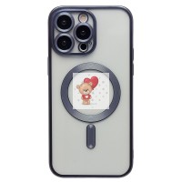 Чехол-накладка для Apple iPhone 14 Pro Max (титановый синий) - SM027 SafeMag
