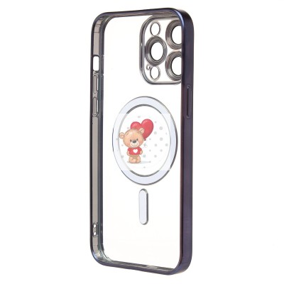 Чехол-накладка для Apple iPhone 14 Pro Max (титановый синий) - SM027 SafeMag