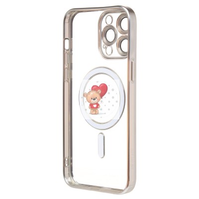 Чехол-накладка для Apple iPhone 14 Pro Max (серебяный) - SM027 SafeMag