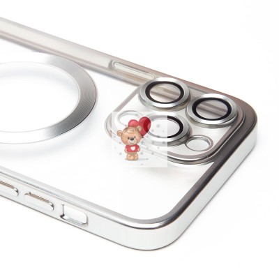 Чехол-накладка для Apple iPhone 14 Pro Max (серебяный) - SM027 SafeMag