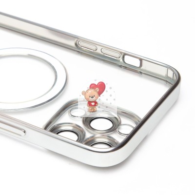 Чехол-накладка для Apple iPhone 14 Pro Max (серебяный) - SM027 SafeMag