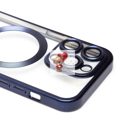 Чехол-накладка для Apple iPhone 14 Pro (титановый синий) - SM027 SafeMag Чехол-накладка для Apple iPhone 14 Pro (титановый синий) - SM027 SafeMag