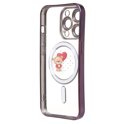 Чехол-накладка для Apple iPhone 14 Pro (темно-фиолетовый) - SM027 SafeMag Чехол-накладка для Apple iPhone 14 Pro (темно-фиолетовый) - SM027 SafeMag