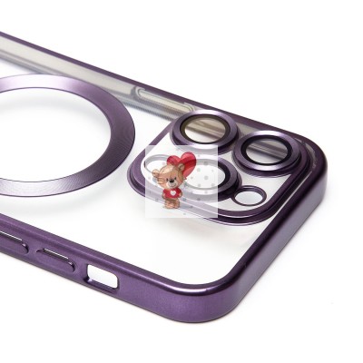 Чехол-накладка для Apple iPhone 14 Pro (темно-фиолетовый) - SM027 SafeMag Чехол-накладка для Apple iPhone 14 Pro (темно-фиолетовый) - SM027 SafeMag