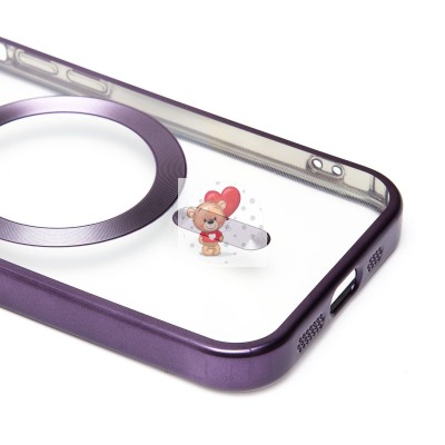 Чехол-накладка для Apple iPhone 14 Pro (темно-фиолетовый) - SM027 SafeMag Чехол-накладка для Apple iPhone 14 Pro (темно-фиолетовый) - SM027 SafeMag