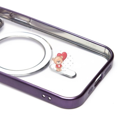 Чехол-накладка для Apple iPhone 14 Pro (темно-фиолетовый) - SM027 SafeMag Чехол-накладка для Apple iPhone 14 Pro (темно-фиолетовый) - SM027 SafeMag