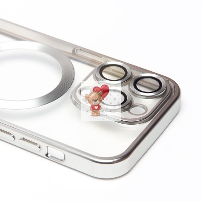 Чехол-накладка для Apple iPhone 14 Pro (серебяный) - SM027 SafeMag