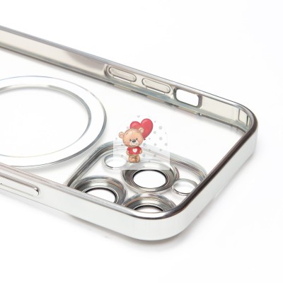 Чехол-накладка для Apple iPhone 14 Pro (серебяный) - SM027 SafeMag