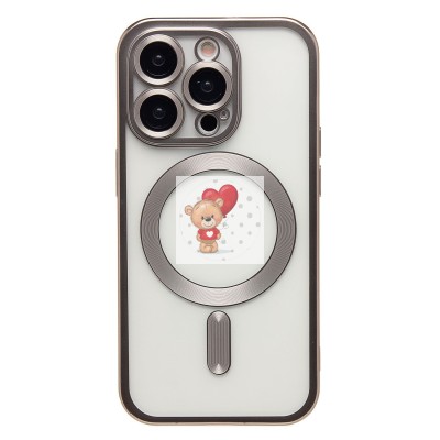 Чехол-накладка для Apple iPhone 14 Pro (титановый) - SM027 SafeMag