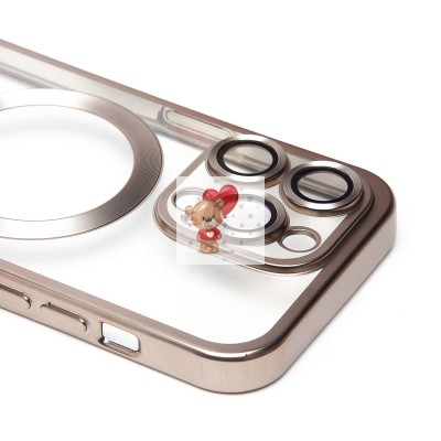 Чехол-накладка для Apple iPhone 14 Pro (титановый) - SM027 SafeMag