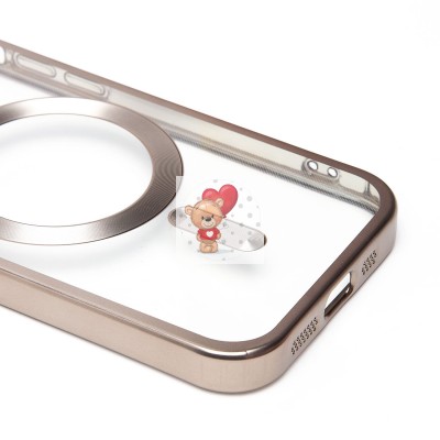 Чехол-накладка для Apple iPhone 14 Pro (титановый) - SM027 SafeMag