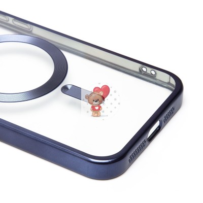 Чехол-накладка для Apple iPhone 15 Pro Max (титановый синий) - SM027 SafeMag