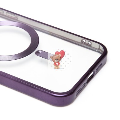 Чехол-накладка для Apple iPhone 15 Pro Max (темно-фиолетовый) - SM027 SafeMag