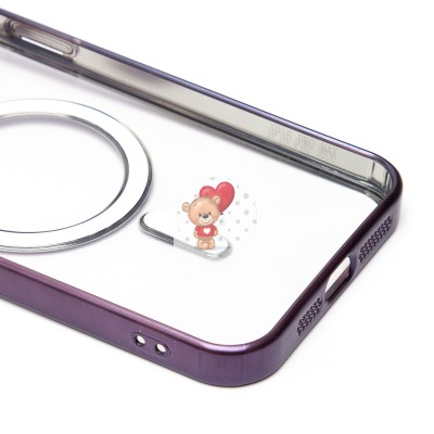 Чехол-накладка для Apple iPhone 15 Pro Max (темно-фиолетовый) - SM027 SafeMag