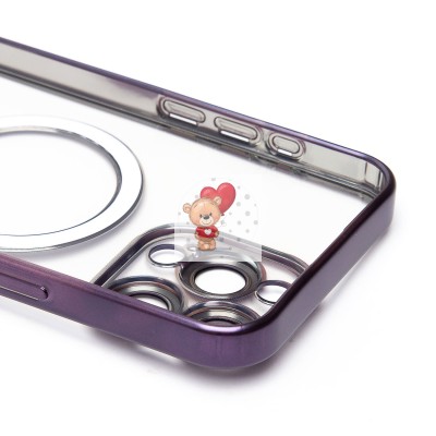 Чехол-накладка для Apple iPhone 15 Pro Max (темно-фиолетовый) - SM027 SafeMag