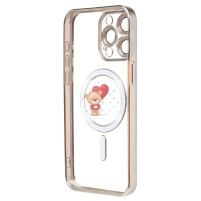 Чехол-накладка для Apple iPhone 15 Pro Max (серебяный) - SM027 SafeMag